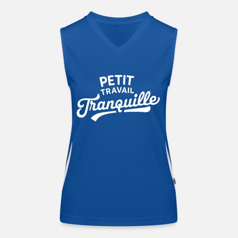 Petit travail tranquille Débardeur respirant contrasté Femme