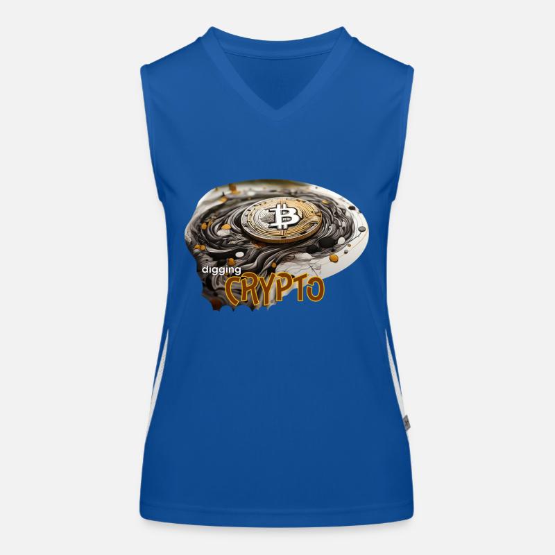 Krypto Währung, crypto digging Funktionelles Kontrast-Tank Top für Frauen