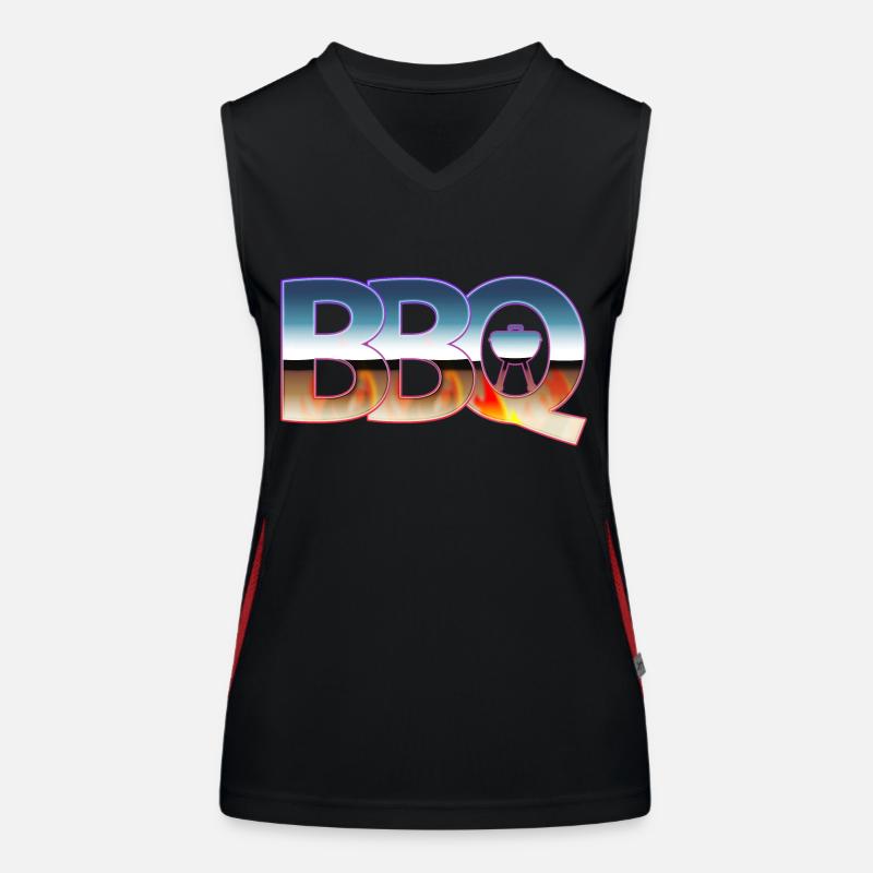 BBQ Funktionelles Kontrast-Tank Top für Frauen