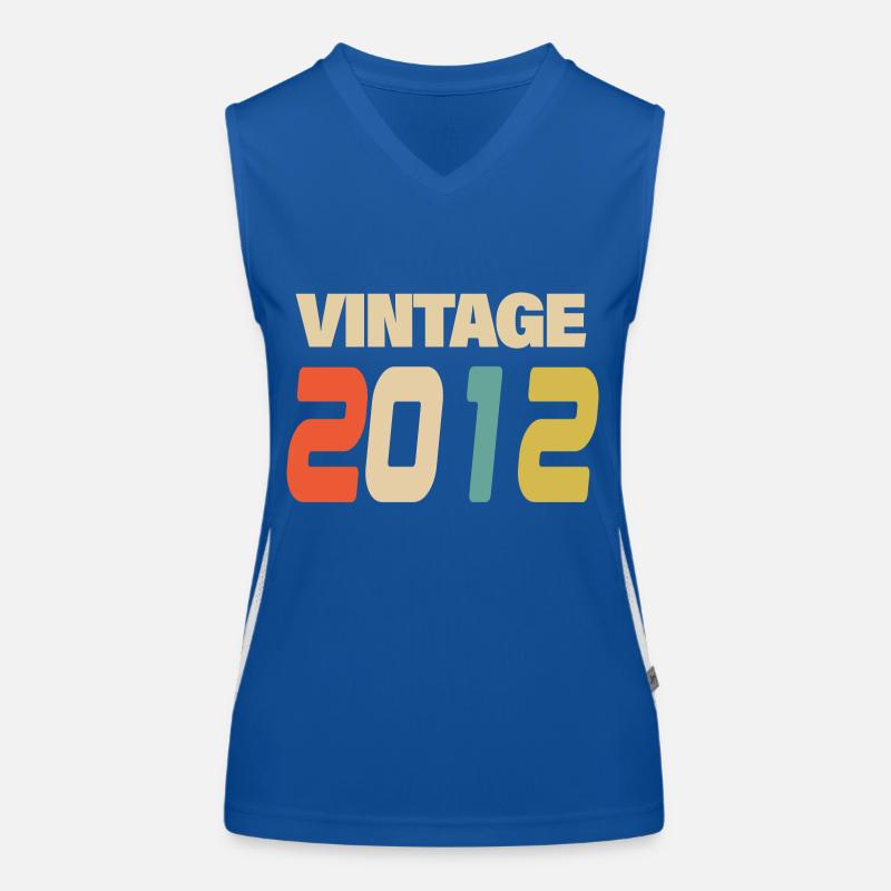 2012 Vintage Retro Classique 2012 Débardeur respirant contrasté Femme