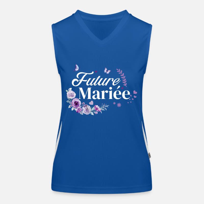 future mariée floral violet Débardeur respirant contrasté Femme