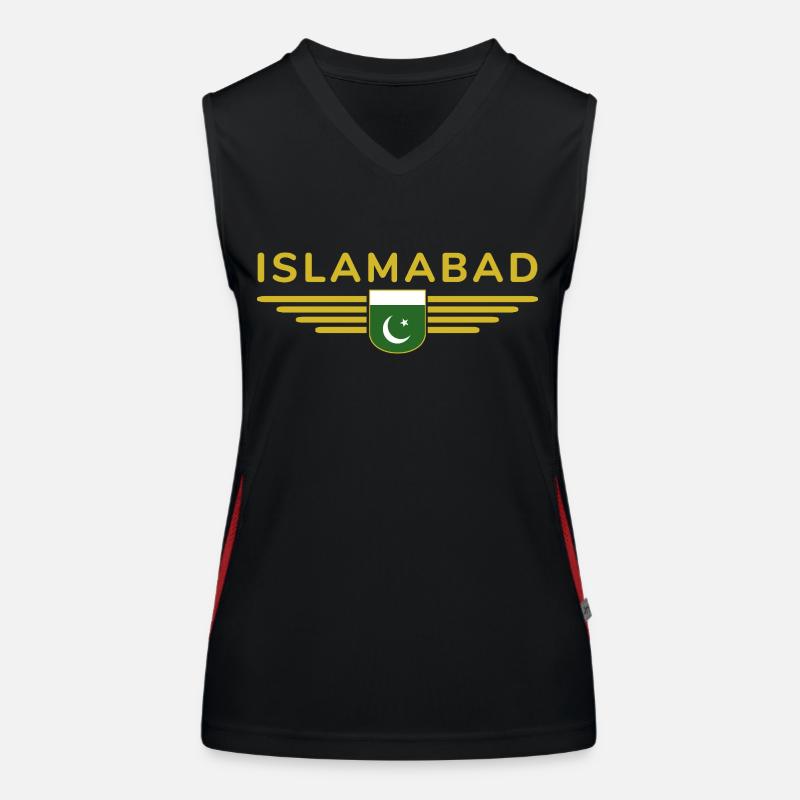 Islamabad Design – Style de la capitale Débardeur respirant contrasté Femme