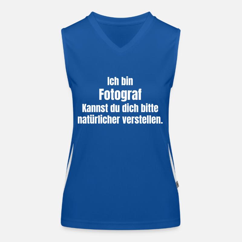 Fotograf Funktionelles Kontrast-Tank Top für Frauen