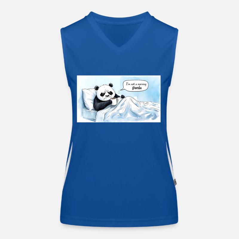 Morgendlicher Panda Funktionelles Kontrast-Tank Top für Frauen