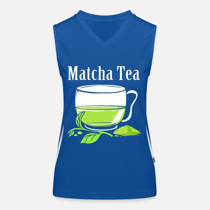 Matcha Tee Funktionelles Kontrast-Tank Top für Frauen