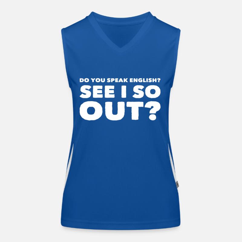 witziger Spruch Funktionelles Kontrast-Tank Top für Frauen