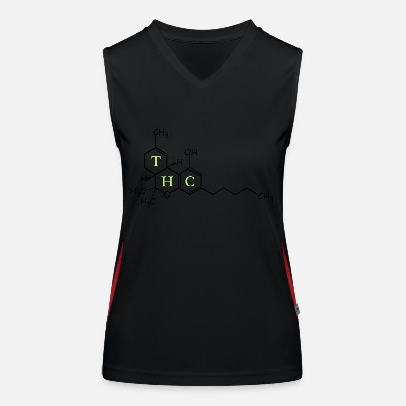 THC Struktur Funktionelles Kontrast-Tank Top für Frauen