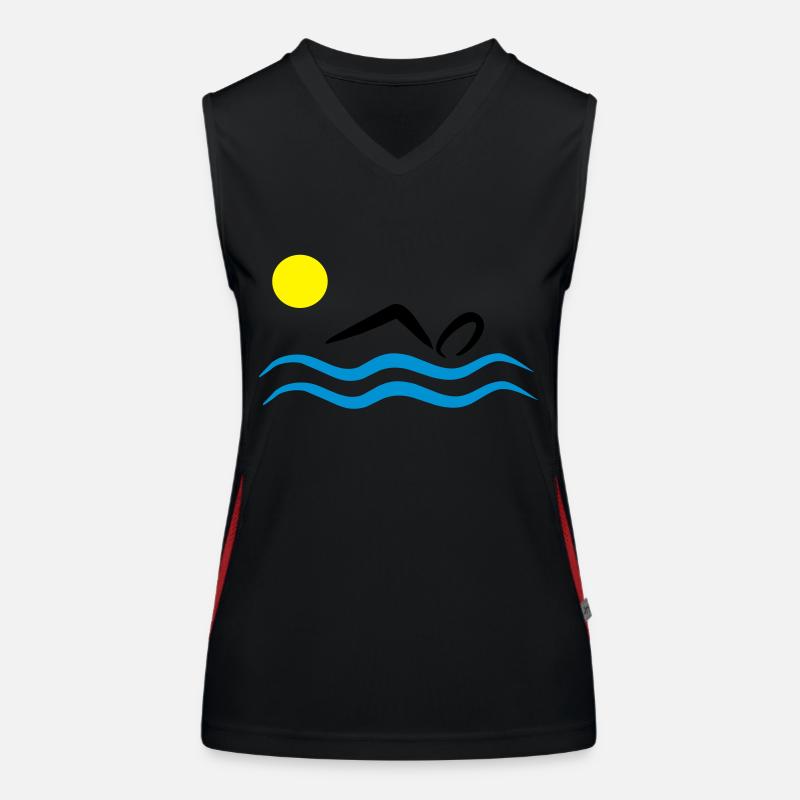 natation Débardeur respirant contrasté Femme