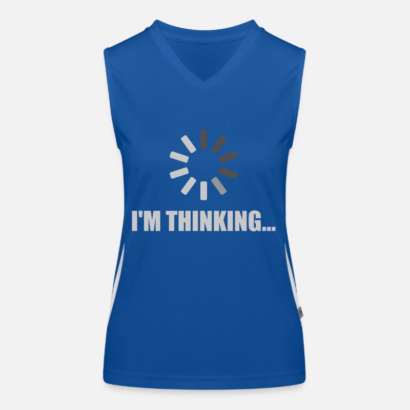 I'm Thinking - Loading Symbol Funktionelles Kontrast-Tank Top für Frauen