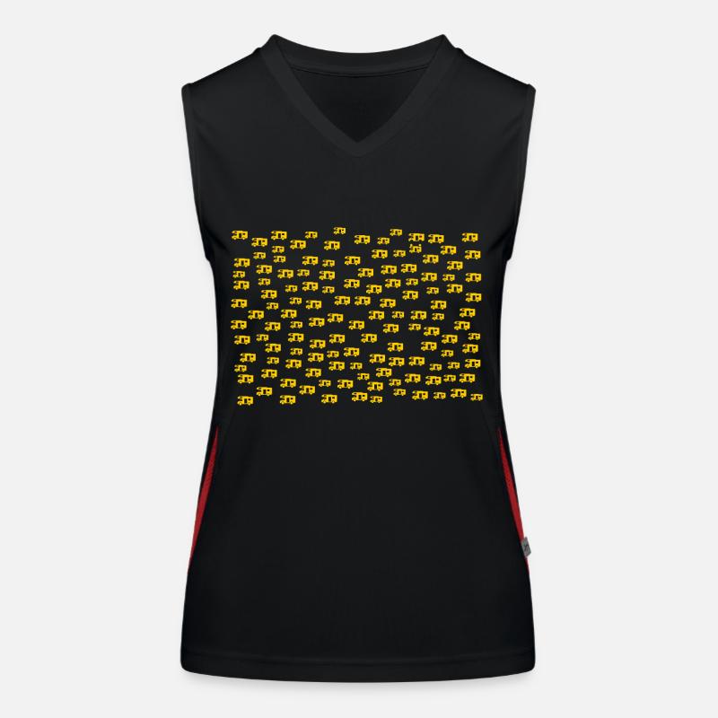 Wohnmobile klein gold querformat Funktionelles Kontrast-Tank Top für Frauen