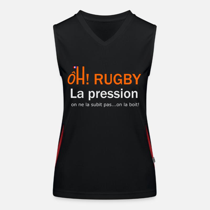 oh rugby pression Débardeur respirant contrasté Femme