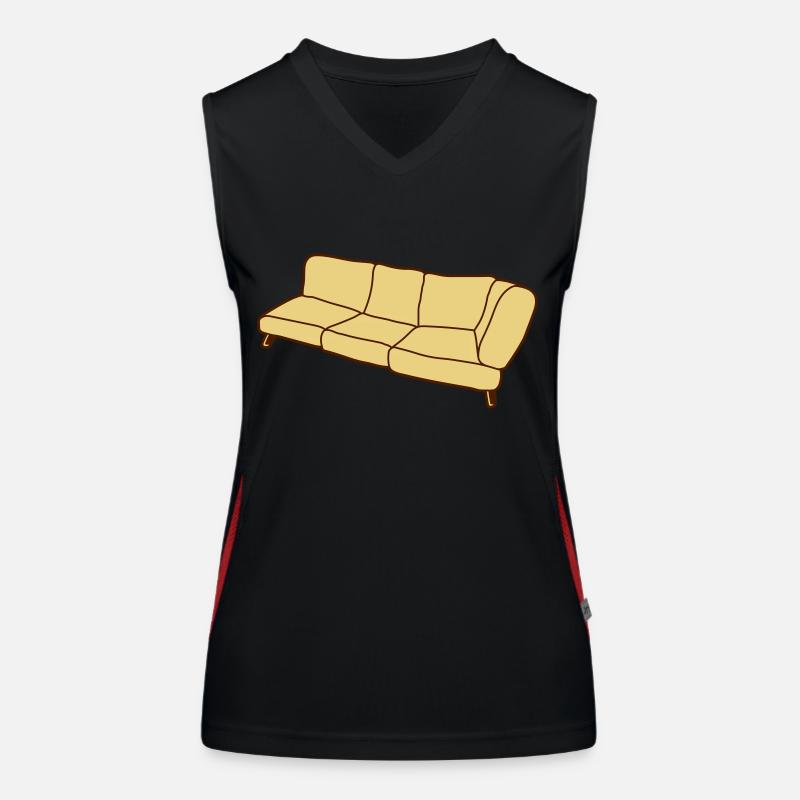 Conception de Clipart de canapé Débardeur respirant contrasté Femme