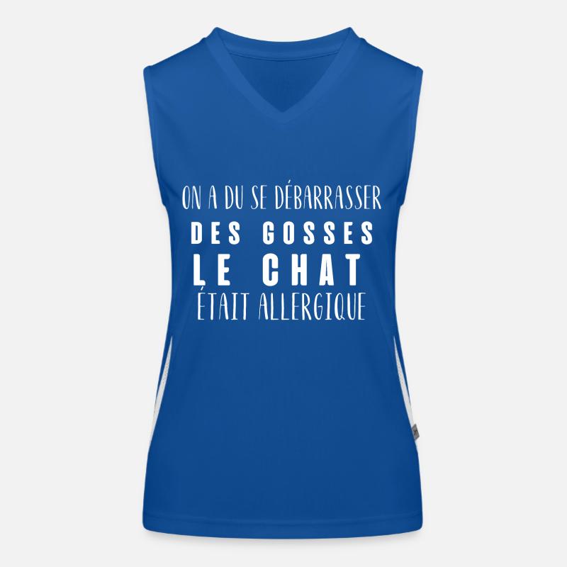 on a du se débarrasser des gosses humour chat Débardeur respirant contrasté Femme