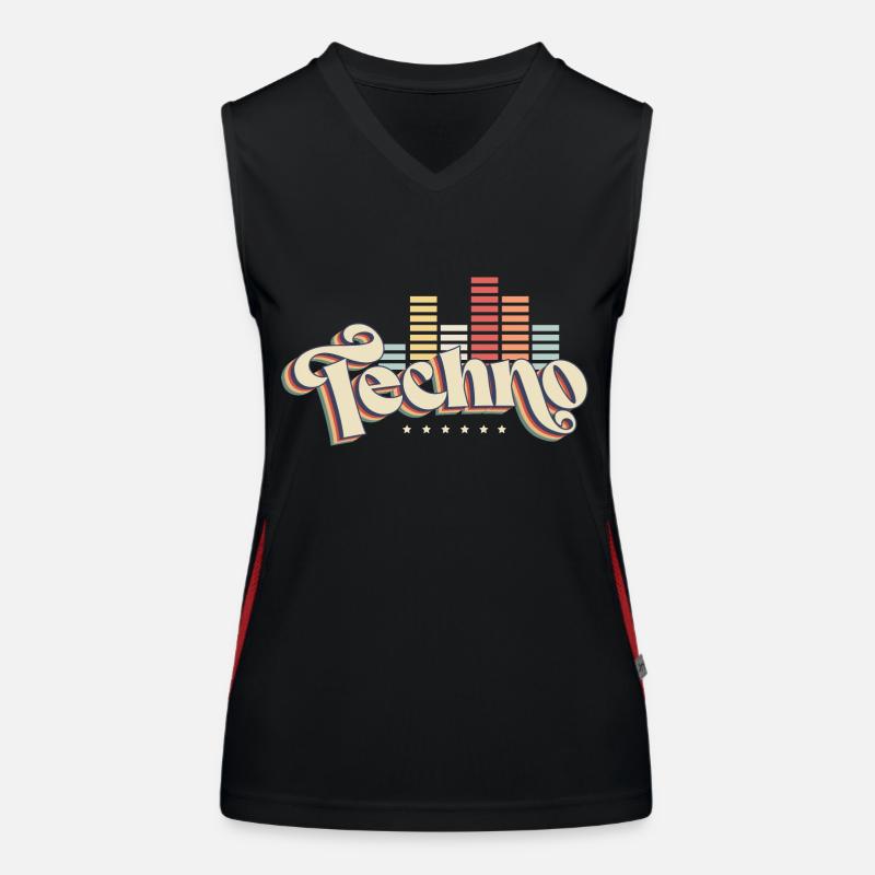 Techno Funktionelles Kontrast-Tank Top für Frauen