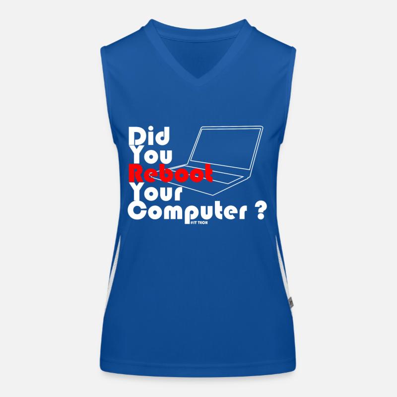 Did you reboot your computer? IT TECH Women's Functional Contrast Tank Top