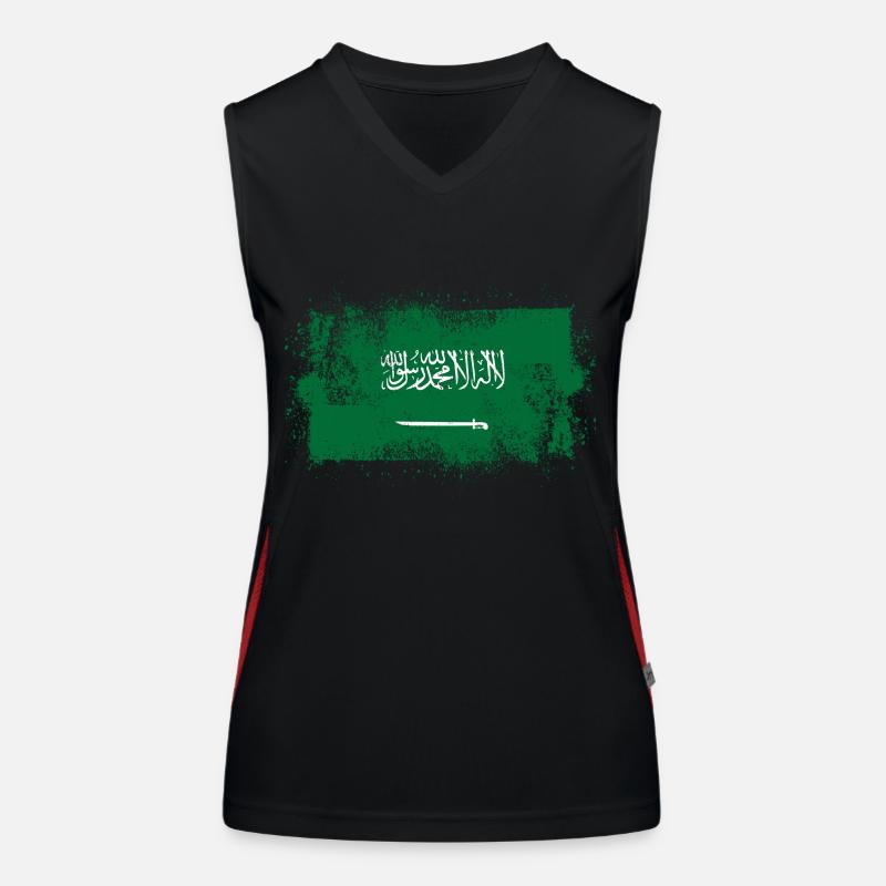 Saudi Arabia Women's Functional Contrast Tank Top