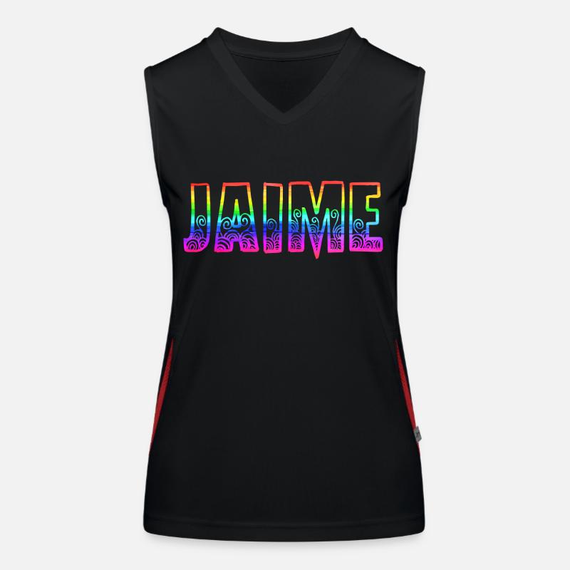 jaime rs regenbogen Funktionelles Kontrast-Tank Top für Frauen