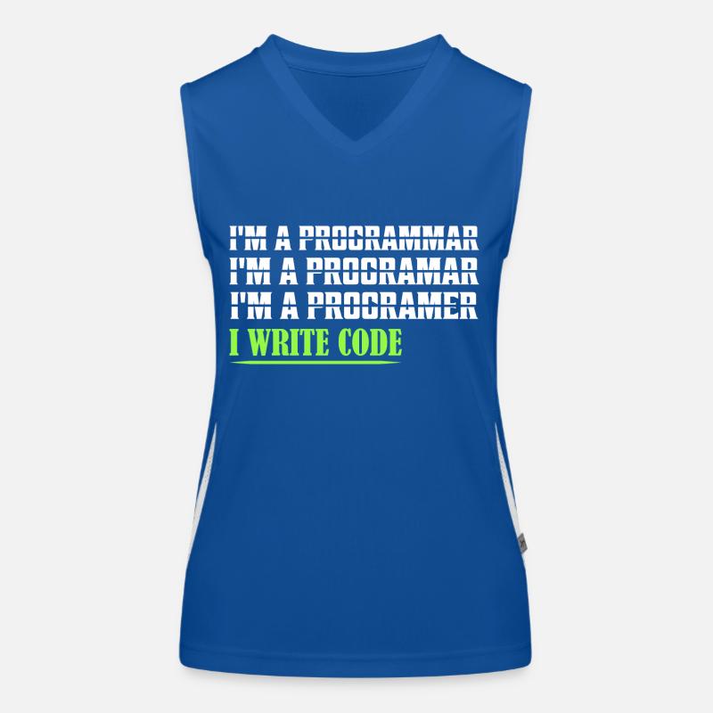 I'm A Programmar ........ I Write Code Coding Soft Women's Functional Contrast Tank Top