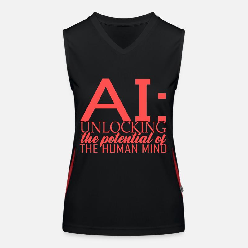 Künstliche Intelligenz Deep Learning Funktionelles Kontrast-Tank Top für Frauen