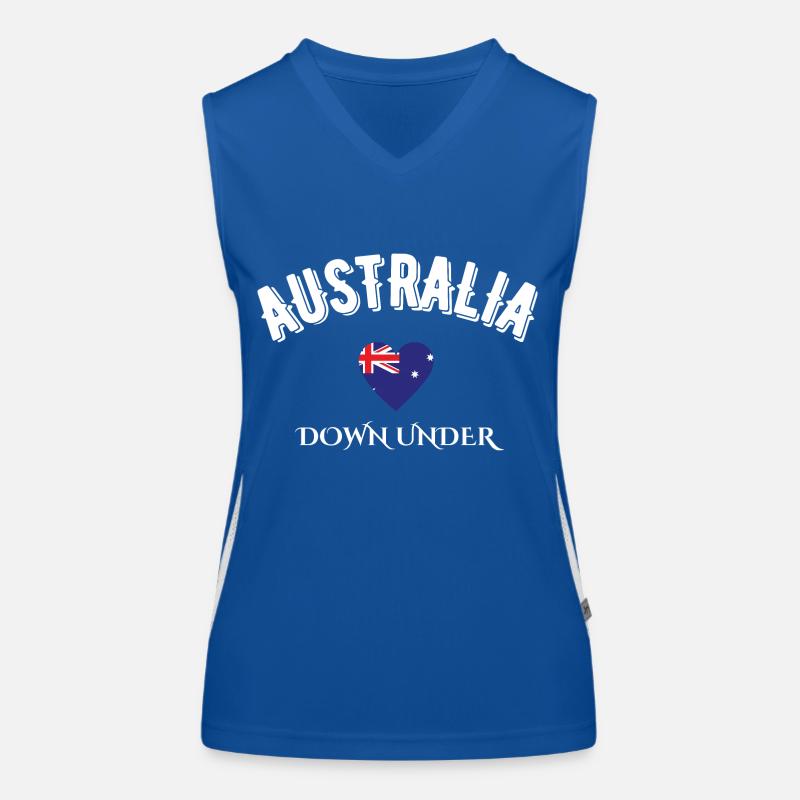 australia down under Women's Functional Contrast Tank Top