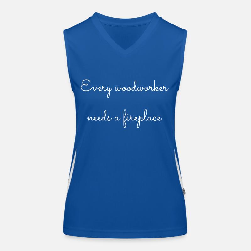 lumberman funny carpenter awesome Funktionelles Kontrast-Tank Top für Frauen