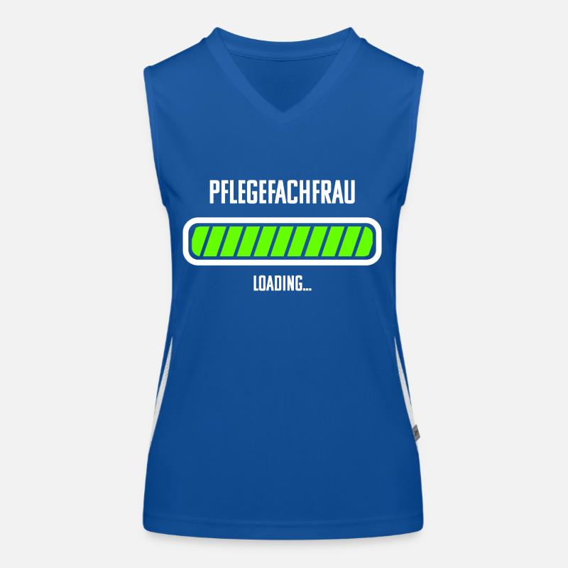 Pflegefachfrau Beruf Loading Ladebalken Funktionelles Kontrast-Tank Top für Frauen