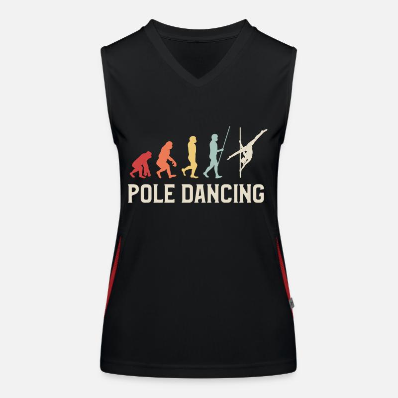 Pole Dancing Evolution Tänzerin Pole Fitness Funktionelles Kontrast-Tank Top für Frauen