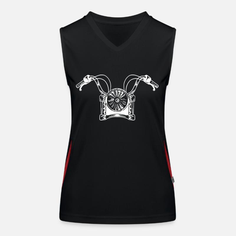Motorrad Scheinwerfer Funktionelles Kontrast-Tank Top für Frauen