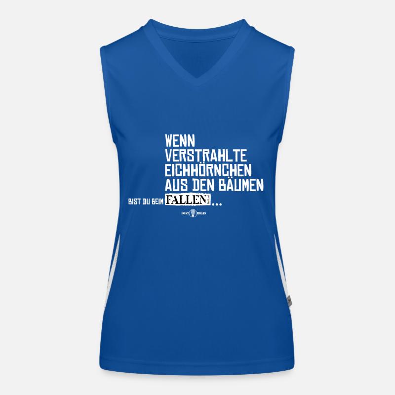 Verstrahlte Eichhörnchen Funktionelles Kontrast-Tank Top für Frauen