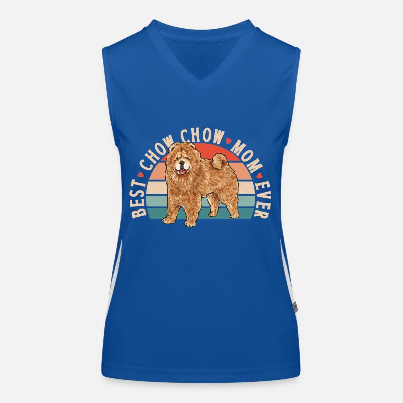 Chow Chow Hund Funktionelles Kontrast-Tank Top für Frauen