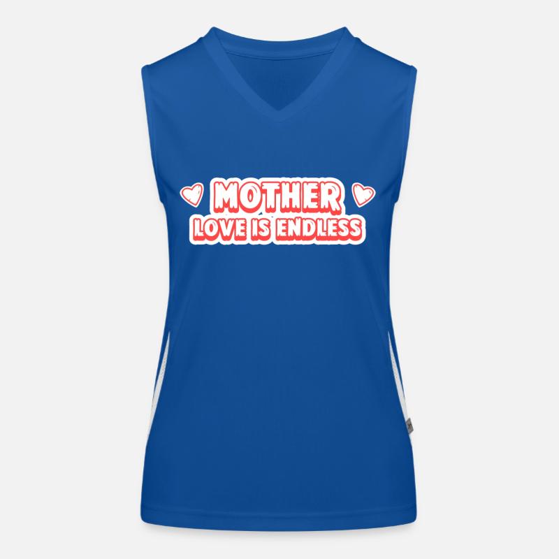 Muttertag Geschenk Mutterliebe Ist Endlos Mama Funktionelles Kontrast-Tank Top für Frauen