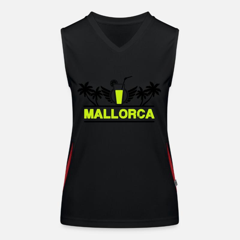 mallorca Funktionelles Kontrast-Tank Top für Frauen