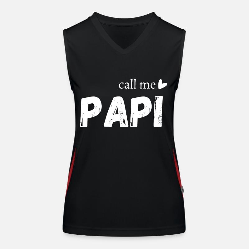 Call me papi Débardeur respirant contrasté Femme