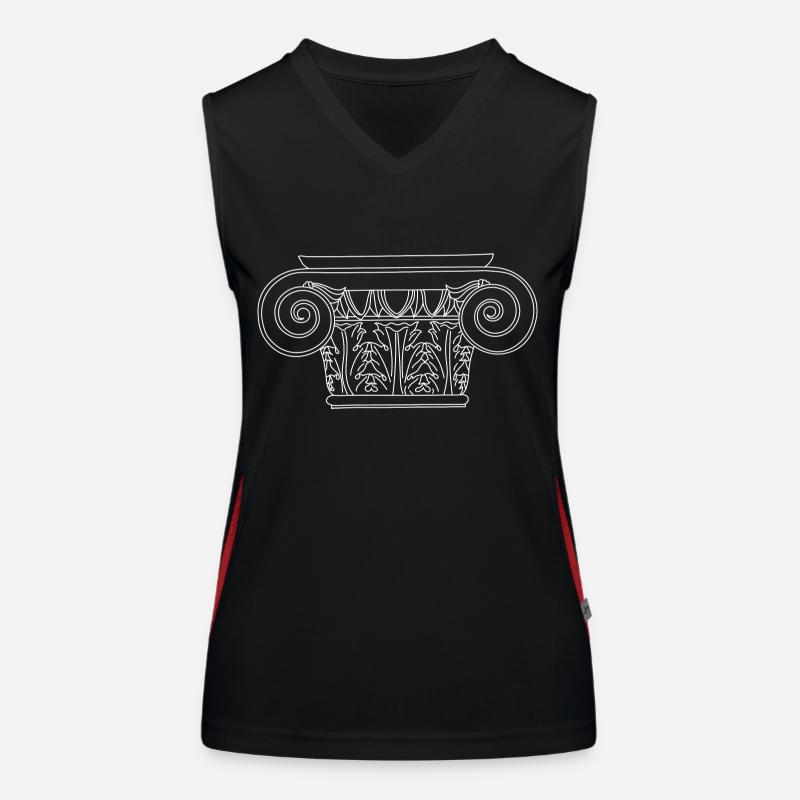 Byzantisches Kompositkapitell Funktionelles Kontrast-Tank Top für Frauen