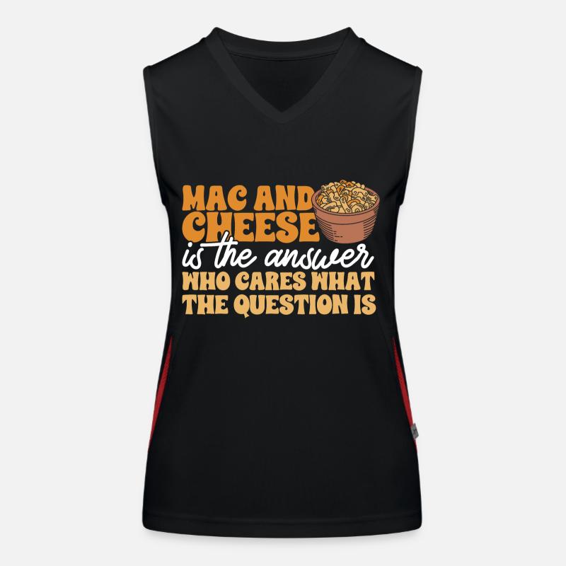 Macaroni Cheese Lover Mac And Cheese Débardeur respirant contrasté Femme