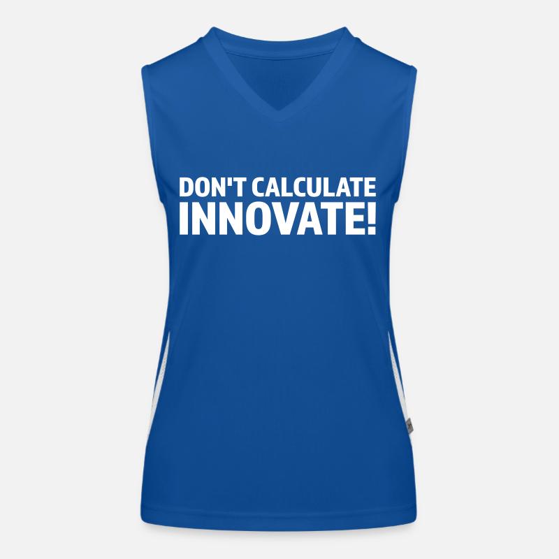 DON T CALCULATE INNOVATE Funktionelles Kontrast-Tank Top für Frauen
