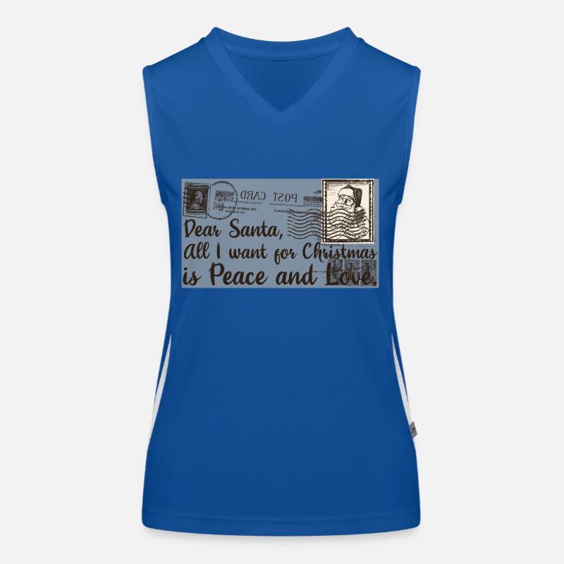 Weihnachten Weihnachtsmann Nikolaus Frech Funktionelles Kontrast-Tank Top für Frauen