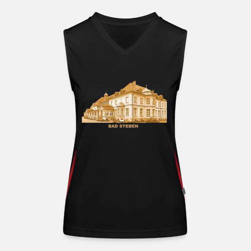 Bad Steben Staatsbad Kur Oberfranken Bavaria Women's Functional Contrast Tank Top