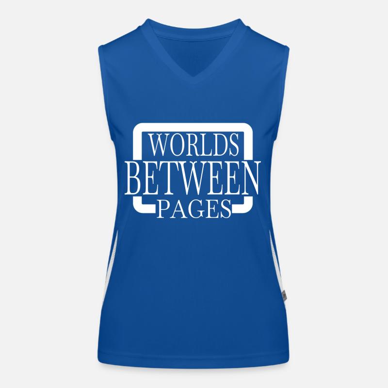 reading awesome cool present escaping reality Funktionelles Kontrast-Tank Top für Frauen