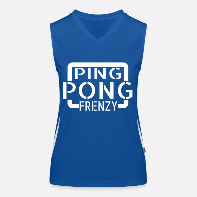 velocity training competitive table tennis joke Funktionelles Kontrast-Tank Top für Frauen