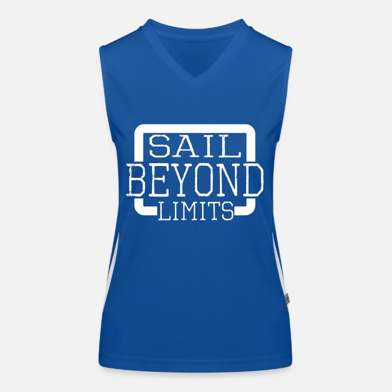 birthday present idea sailing adventure Funktionelles Kontrast-Tank Top für Frauen