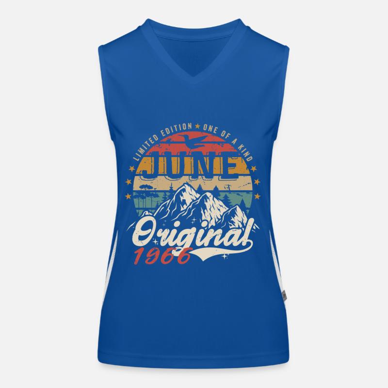 Juni 1966 Geburtstag Juni 1966 Geschenk Juni 1966 Funktionelles Kontrast-Tank Top für Frauen