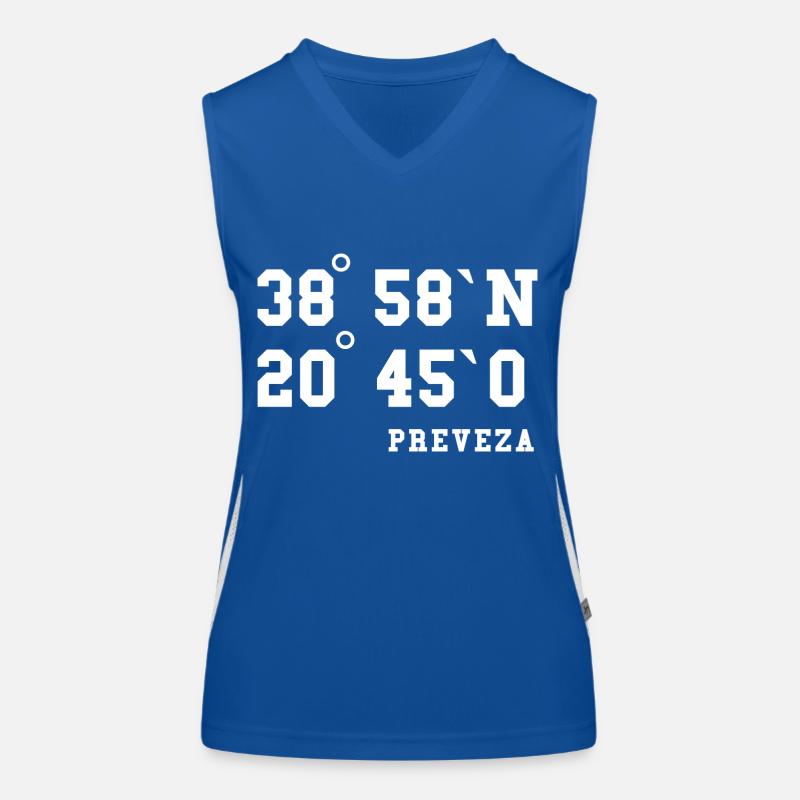 Preveza Coordinates Greece Holiday Idea Women's Functional Contrast Tank Top