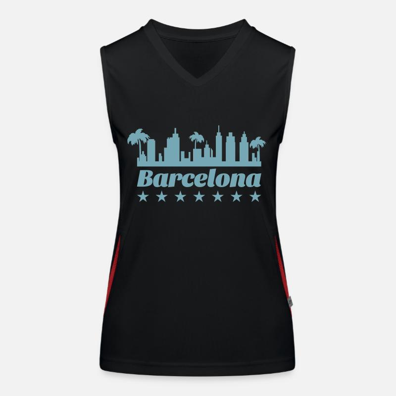 Barcelone Débardeur respirant contrasté Femme