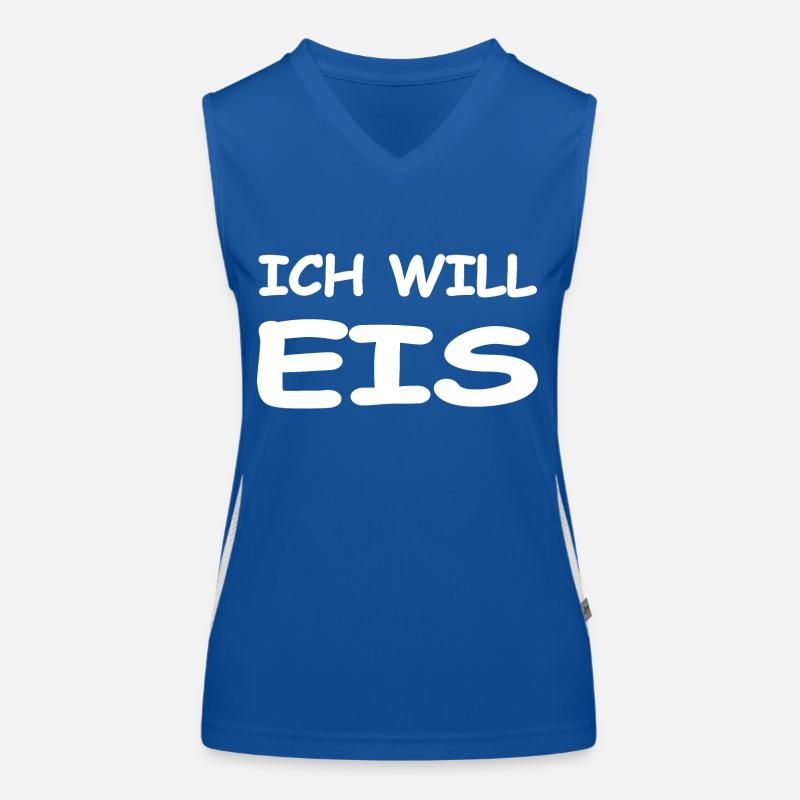 Eis Funktionelles Kontrast-Tank Top für Frauen