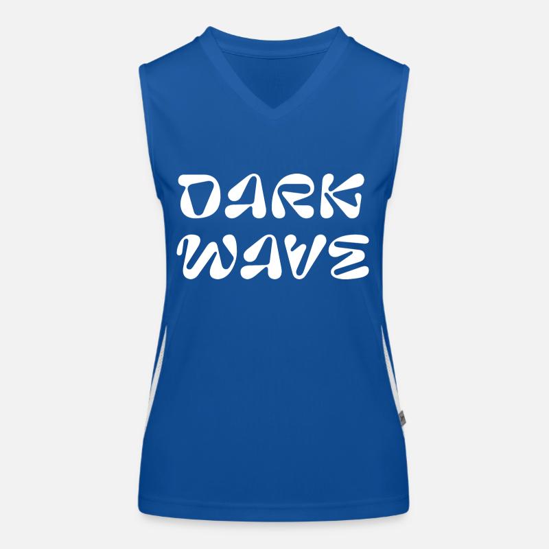 Conception du logo Dark WAVE Débardeur respirant contrasté Femme