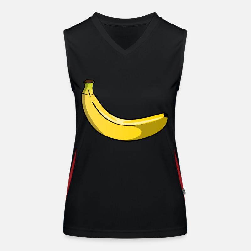Banane Funktionelles Kontrast-Tank Top für Frauen