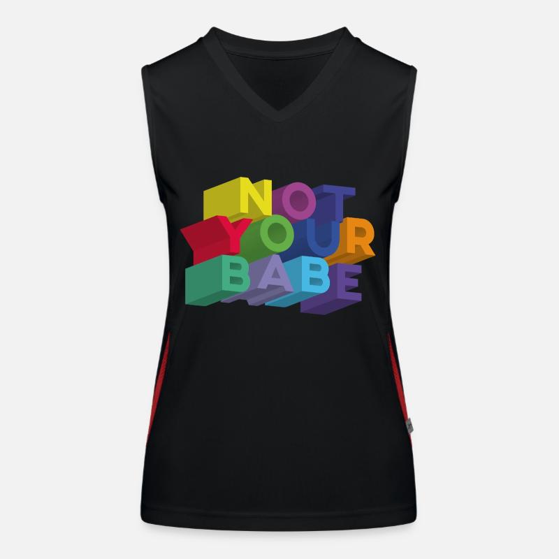 NOT YOUR BABE Débardeur respirant contrasté Femme