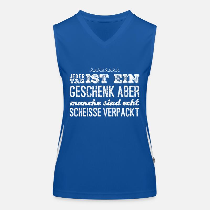lustiger Spruch Funktionelles Kontrast-Tank Top für Frauen
