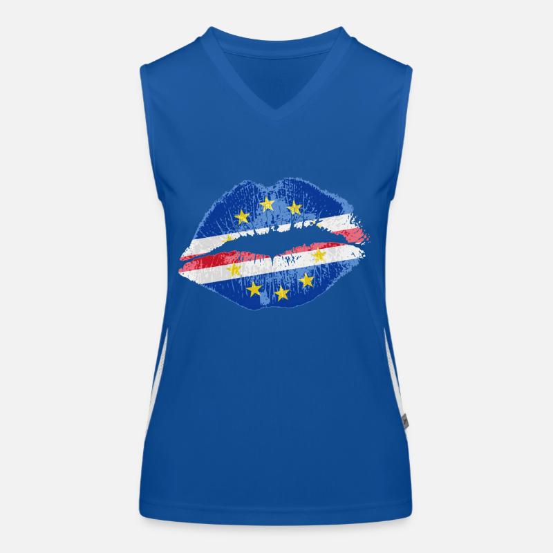 Kiss (Cape Verde / Cabo Verde) Women's Functional Contrast Tank Top